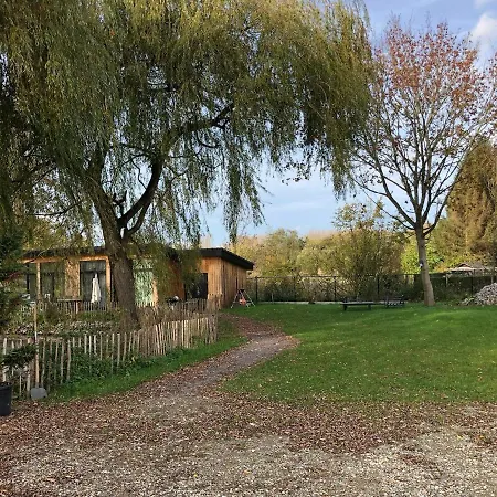 Trendy Chalet Aan Visvijver Hamme Exterior foto
